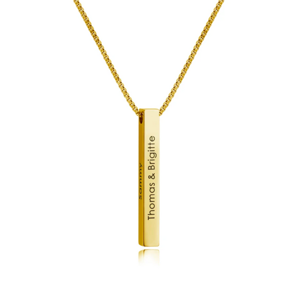 Engravable Bar Necklace