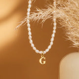 YourInitial Pearl Necklace