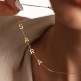 Sideway Initial Necklace