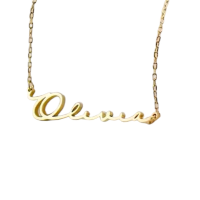 Dainty Script Name Necklace