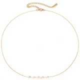 Lina Pearl Stacker Necklace