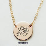 Birthflower Necklace