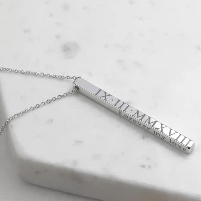 Engravable Bar Necklace