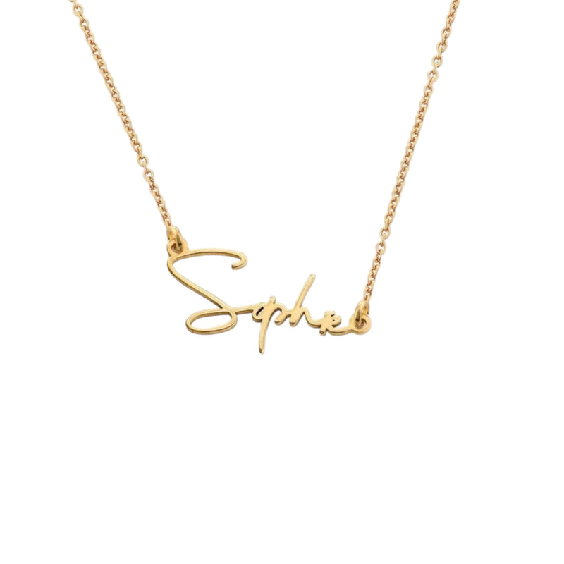 Signature Script Name Necklace