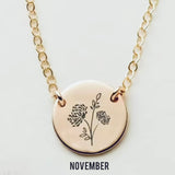 Birthflower Necklace