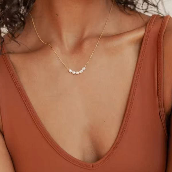 Lina Pearl Stacker Necklace