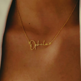 Signature Script Name Necklace