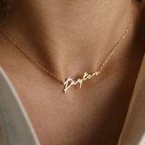 Breezy Cursive Name Necklace