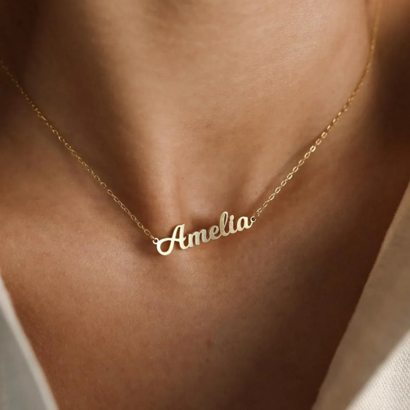 Bold Cursive Name Necklace