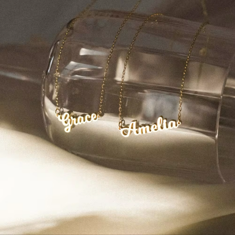 Bold Cursive Name Necklace